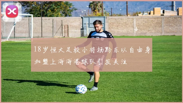 18岁恒大足校小将杨黔东以自由身加盟上海海港球队引发关注